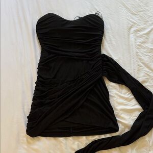 Black Strapless Dress